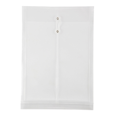 ซองพลาสติกผูกเชือกขยายข้าง F4 ขาว ออร์ก้า LET-1