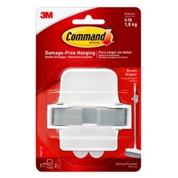 [8415] ที่เก็บไม้กวาด ขาว Command