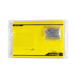 [4020584] แฟ้มแขวน F4 เหลือง (10 เล่ม) ตราช้าง 925