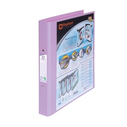 [4005739] แฟ้ม2ห่วง สัน3.5ซม. ตราช้าง 221V ลาเวนเดอร์(ม่วงพาสเทล)