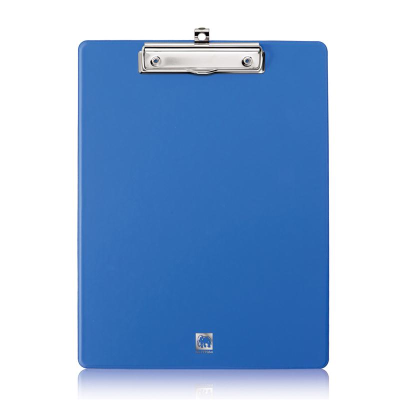 คลิปบอร์ด A4 น้ำเงิน ตราช้าง PP-TS 7770