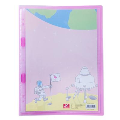 แฟ้มโชว์พลาสติก A4 ชมพู ฟลามิงโก้ 9085A