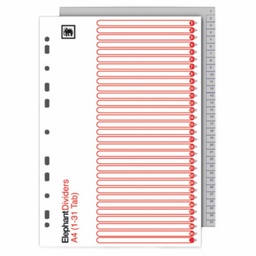 [4929200] อินเด็กซ์ PP (1-31) A4 เทา ตราช้าง